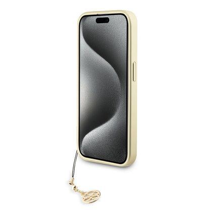 Etui til Apple iPhone 15 Pro, Guess, 4G Charm, Grå