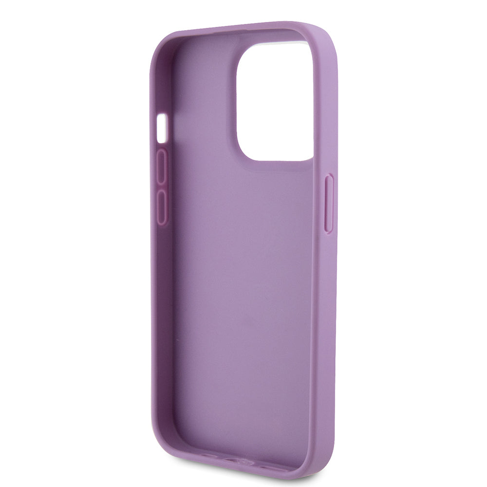 Etui til Apple iPhone 15 Pro, Guess, 4G Stamped, Lys Lilla