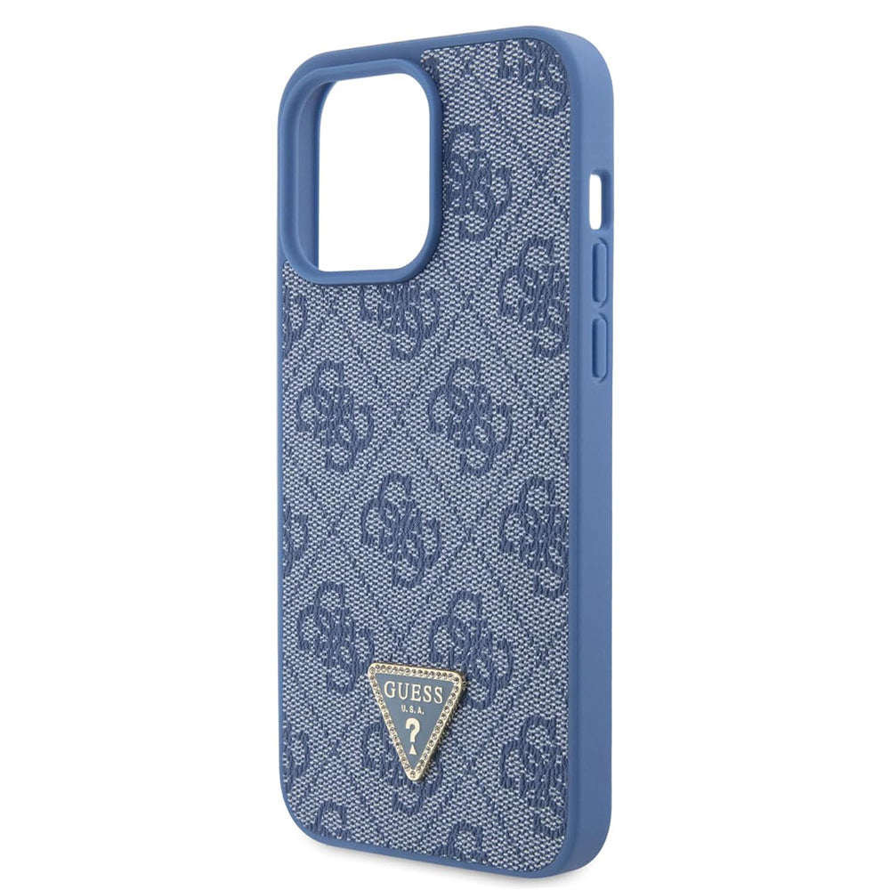 Etui til Apple iPhone 15 Pro, Guess, Crossbody 4G Metal Logo, Blå