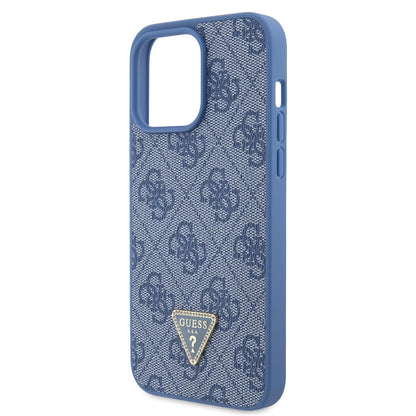 Etui til Apple iPhone 15 Pro, Guess, Crossbody 4G Metal Logo, Blå