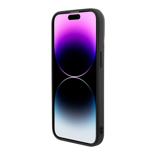 Etui til Apple iPhone 15 Pro, Guess, PU Square Mirror Script Logo, Sort GUHCP15LPMSDGSK