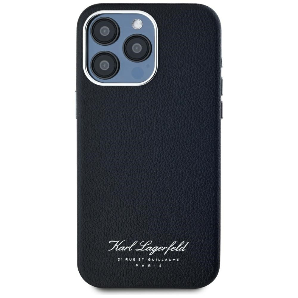 Etui til Apple iPhone 15 Pro, Karl Lagerfeld, Grained Hotel RSG, Sort