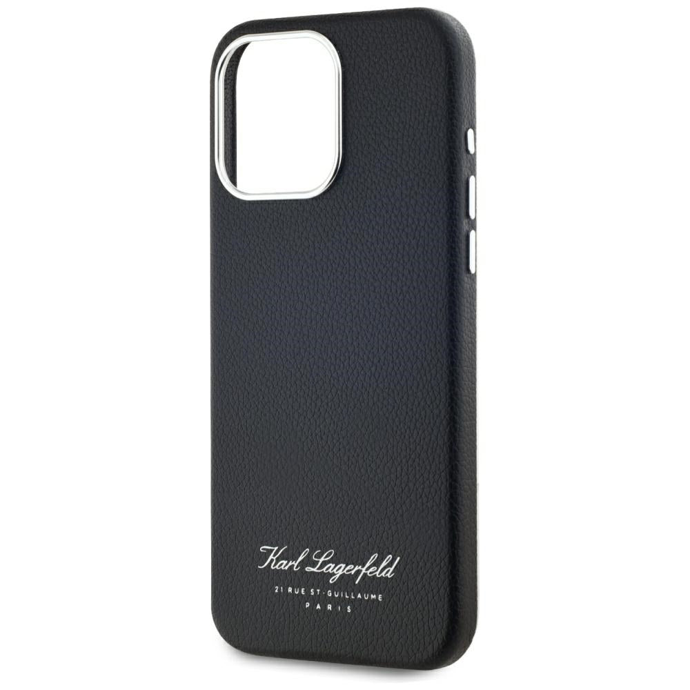 Etui til Apple iPhone 15 Pro, Karl Lagerfeld, Grained Hotel RSG, Sort