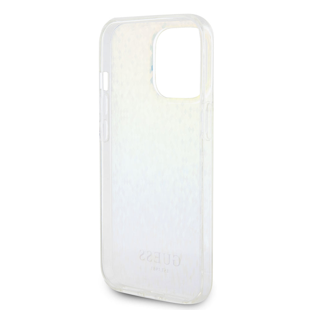 Etui til Apple iPhone 15 Pro Max, Guess, IML Faceted Mirror Disco Iridescent, Flerfarvet