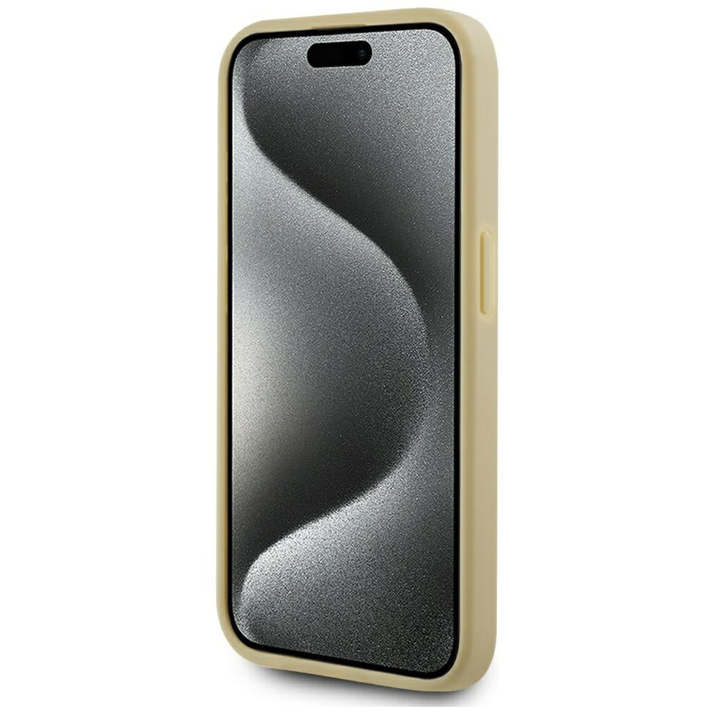 Etui til Apple iPhone 15 Pro Max, Karl Lagerfeld, Metal Signature, Gylden