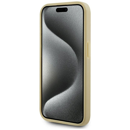 Etui til Apple iPhone 15 Pro Max, Karl Lagerfeld, Metal Signature, Gylden
