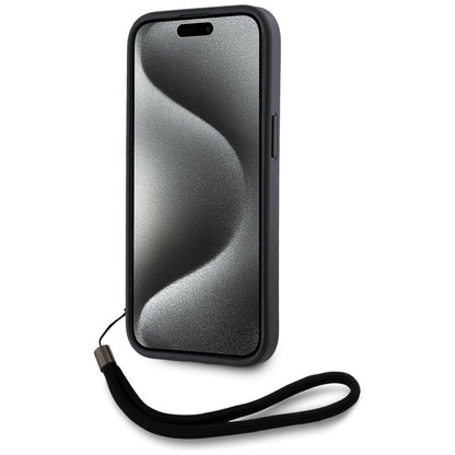 Etui til Apple iPhone 15 Pro Max, Karl Lagerfeld, Saffiano Athleisure Stripes med Strop, Rosie