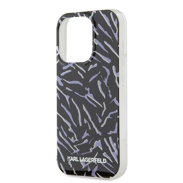Etui til Apple iPhone 15 Pro Max, Karl Lagerfeld, Zebra with Cord Strap, Lilla