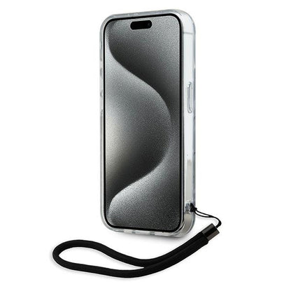 Etui til Apple iPhone 15 Pro Max, Karl Lagerfeld, Zebra with Cord Strap, Lilla