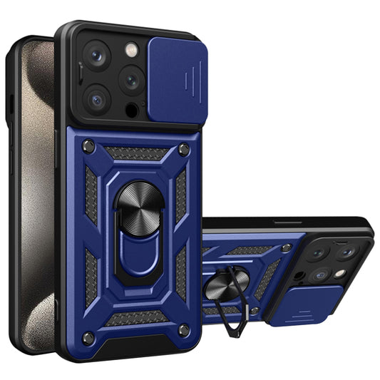 Cover til Apple iPhone 15 Pro Max, Techsuit, CamShield, Blå