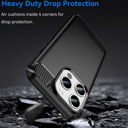 Cover til Apple iPhone 15 Pro Max, Techsuit, Carbon, Sort