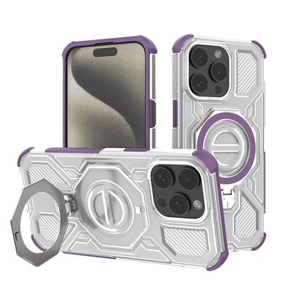 Cover til Apple iPhone 15 Pro Max, Techsuit, Carbon Shield Pro, Lilla