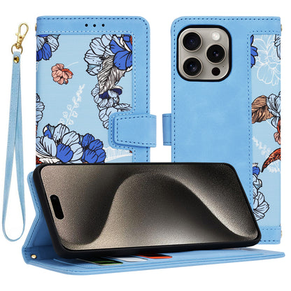Cover til Apple iPhone 15 Pro Max, Techsuit, FlipCraft, Blå