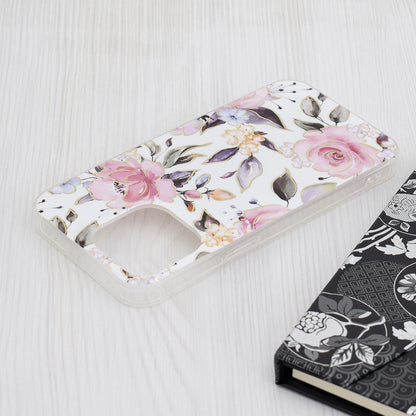 Cover til Apple iPhone 15 Pro Max, Techsuit, Marble, Hvid