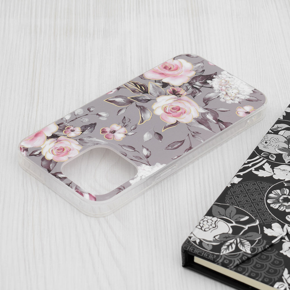 Cover til Apple iPhone 15 Pro Max, Techsuit, Marble, Grå