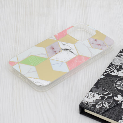 Cover til Apple iPhone 15 Pro Max, Techsuit, Marble, Lilla