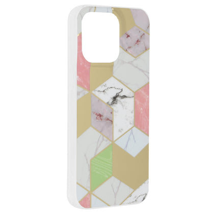 Cover til Apple iPhone 15 Pro Max, Techsuit, Marble, Lilla