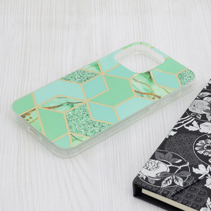Cover til Apple iPhone 15 Pro Max, Techsuit, Marble, Grøn