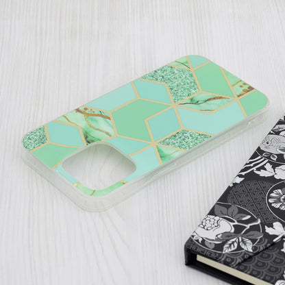 Cover til Apple iPhone 15 Pro Max, Techsuit, Marble, Grøn