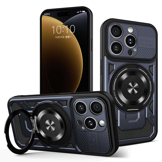 Cover til Apple iPhone 15 Pro Max, Techsuit, RuggedCam, Blå