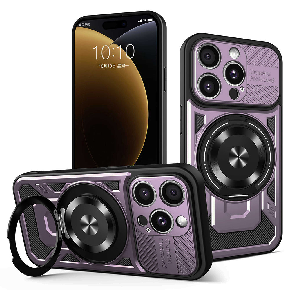 Case for Apple iPhone 15 Pro Max, Techsuit, RuggedCam, Purple