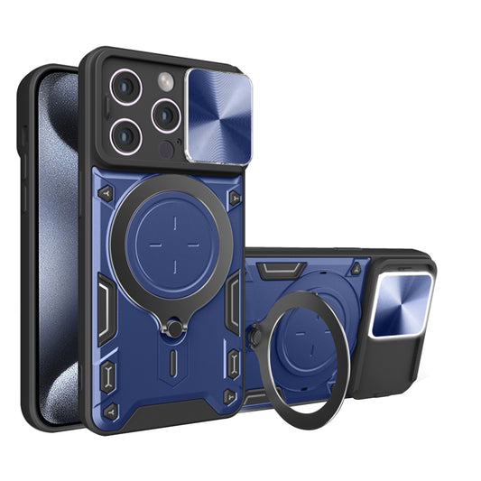 Cover til Apple iPhone 15 Pro, Techsuit, CamGuard Pro, Blå