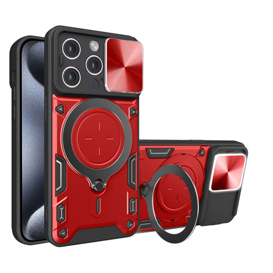 Cover til Apple iPhone 15 Pro, Techsuit, CamGuard Pro, Rød