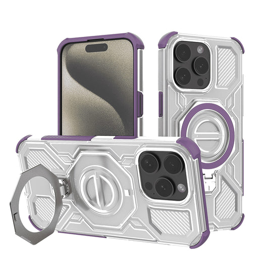 Cover til Apple iPhone 15 Pro, Techsuit, Carbon Shield Pro, Lilla