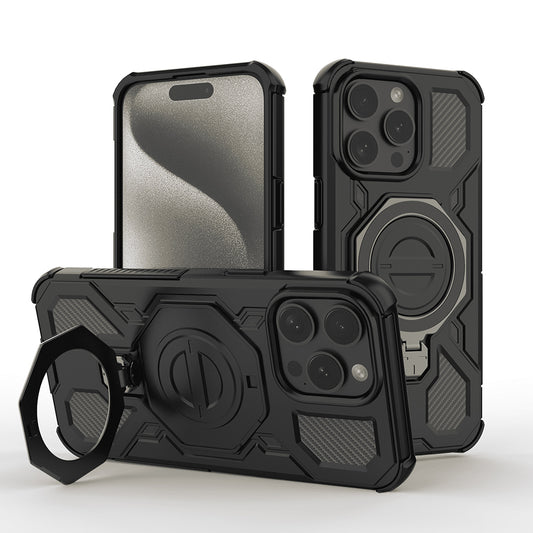 Cover til Apple iPhone 15 Pro, Techsuit, Carbon Shield Pro, Sort