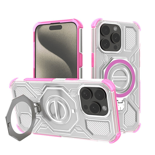 Cover til Apple iPhone 15 Pro, Techsuit, Carbon Shield Pro, Pink