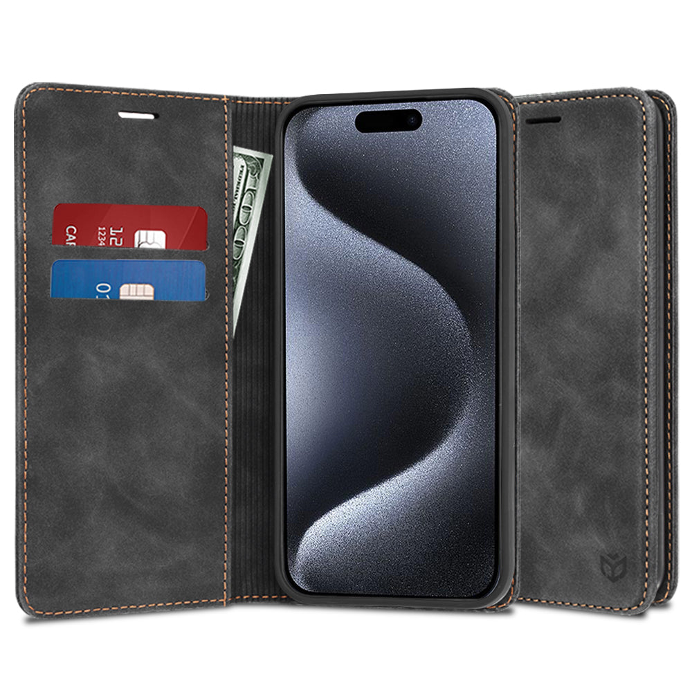 Cover til Apple iPhone 15 Pro, Techsuit, Confy, Sort