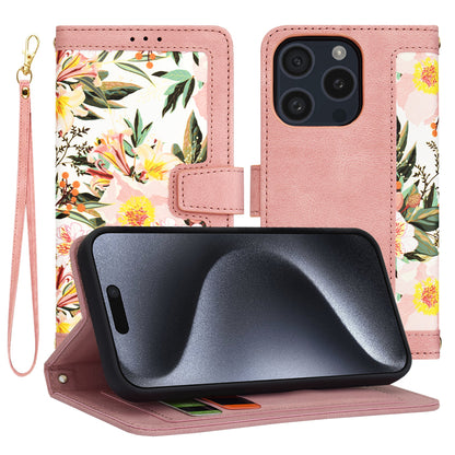 Cover til Apple iPhone 15 Pro, Techsuit, FlipCraft, Pink