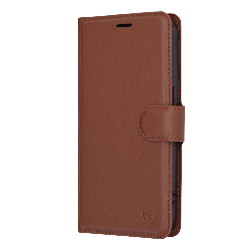 Cover til Apple iPhone 15 Pro, Techsuit, Leather Folio, Brun