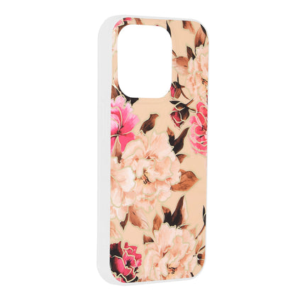 Cover til Apple iPhone 15 Pro, Techsuit, Marble, Beige