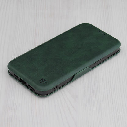 Case for Apple iPhone 15 Pro, Techsuit, Safe Wallet Plus, Green