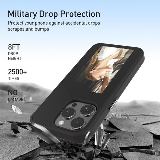 Cover til Apple iPhone 15 Pro, Techsuit, SmartScreen NFC, Sort