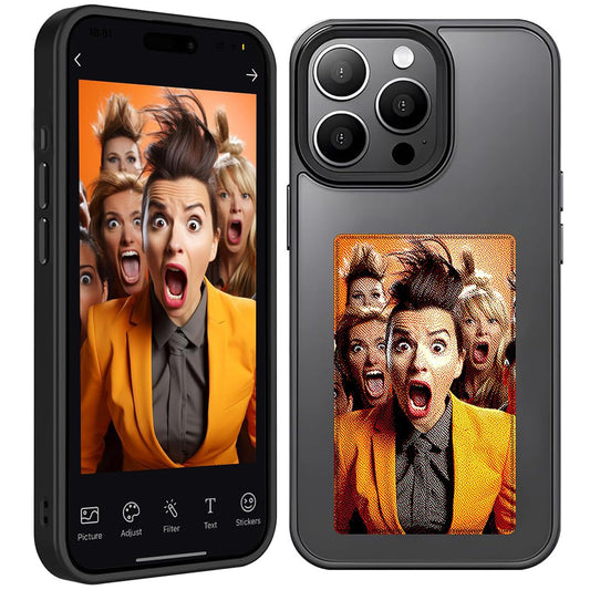 Cover til Apple iPhone 15 Pro, Techsuit, SmartScreen NFC, Sort