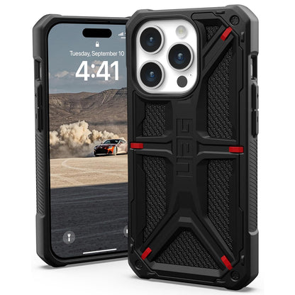 Cover til Apple iPhone 15 Pro, Urban Armor Gear, Monarch Kevlar, Sort