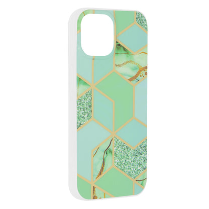 Cover til Apple iPhone 15, Techsuit, Marble, Grøn