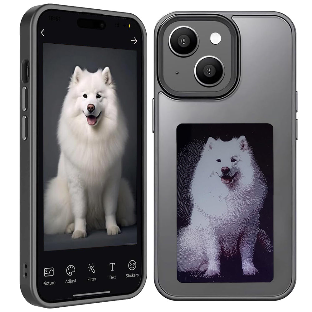 Cover til Apple iPhone 15, Techsuit, SmartScreen NFC, Sort