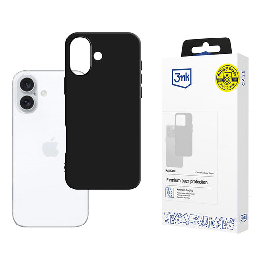 Cover til Apple iPhone 16, 3MK, Mat Sort