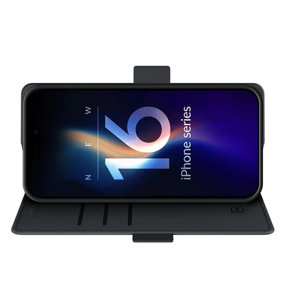 Cover til Apple iPhone 16, 3MK, Wallet, Sort