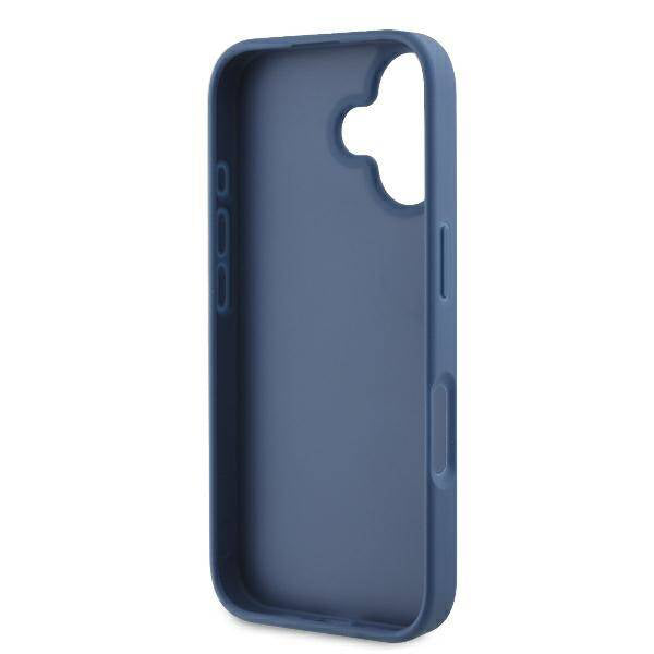 Etui til Apple iPhone 16, Guess, 4G Bottom Stripe, Blå