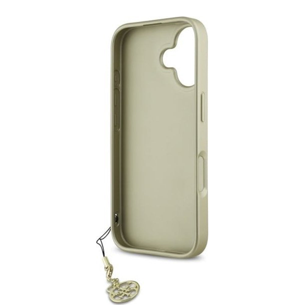Etui til Apple iPhone 16, Guess, 4G Charm, Sort