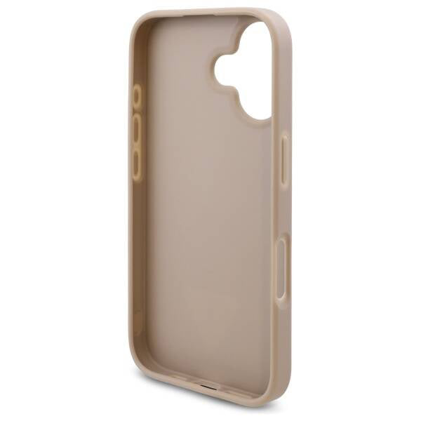 Etui til Apple iPhone 16, Guess, 4G Triangle Logo, Hvid