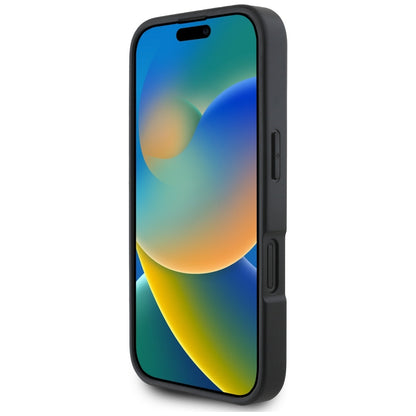 Etui til Apple iPhone 16, Karl Lagerfeld, Grained Cardslots, Sort