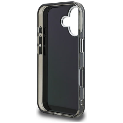 Etui til Apple iPhone 16, Karl Lagerfeld, IML Aquarelle Logo Karl & Choupette, Sort
