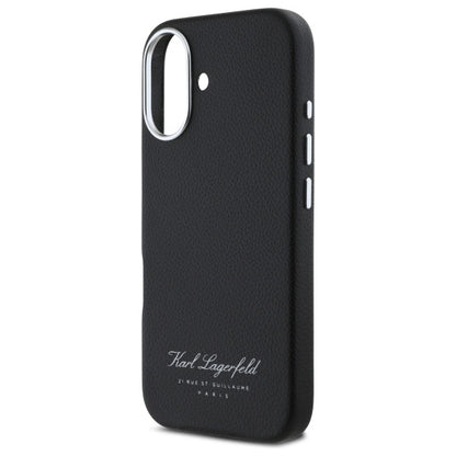 Etui til Apple iPhone 16, Karl Lagerfeld, RSG, Sort