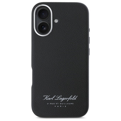Etui til Apple iPhone 16, Karl Lagerfeld, RSG, Sort