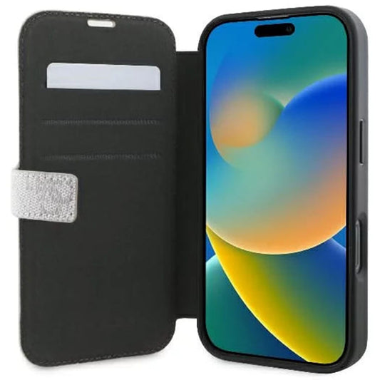 Etui til Apple iPhone 16 Plus, Guess, 4G Book, Pink